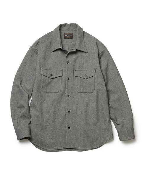 MR.OLIVE / PEACHSKIN STRETCH GABARDINE / CPO SHIRT / ミスターオリーブ ピーチスキンストレッチギャバジン CPOシャツ